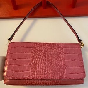 🆕 Kate Spade Clutch Crocodile Embossed Leather